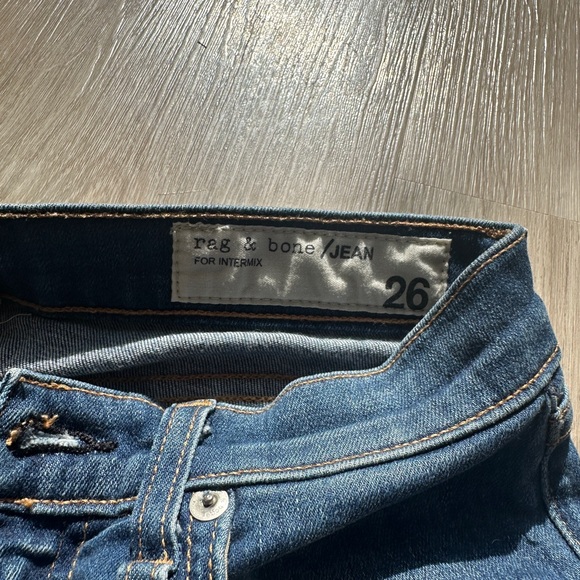 Rag and bone skinny zip crop Denium jeans - Picture 6 of 10